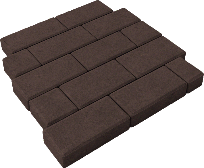 тротуарная брусчатка коричневый 40 мм