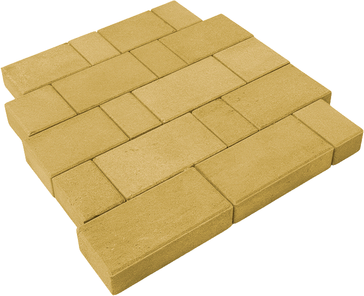 тротуарная плитка новый город желтый 60 мм